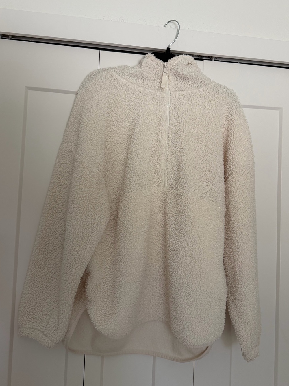 Cozy Cream Sherpa Half-Zip Pullover